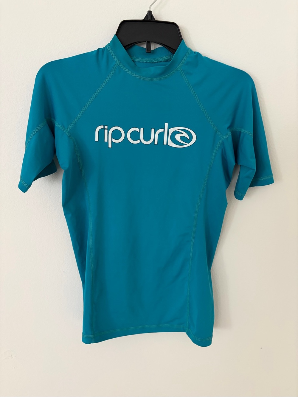 Rip Curl Kids Teal Blue Short Sleeve Rashguard